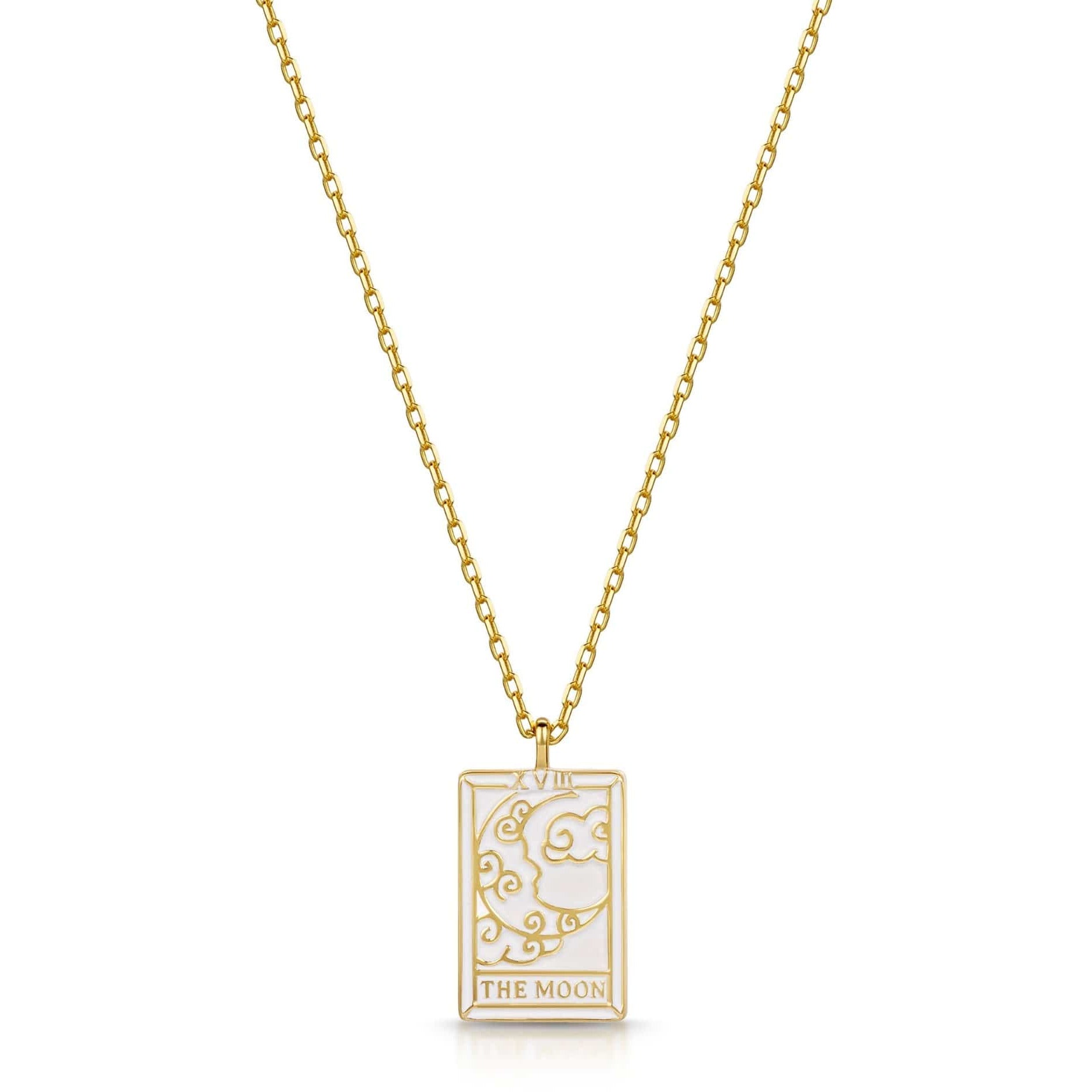 Fervor Montreal Necklace Tarot Card- The Moon Reversible Necklace