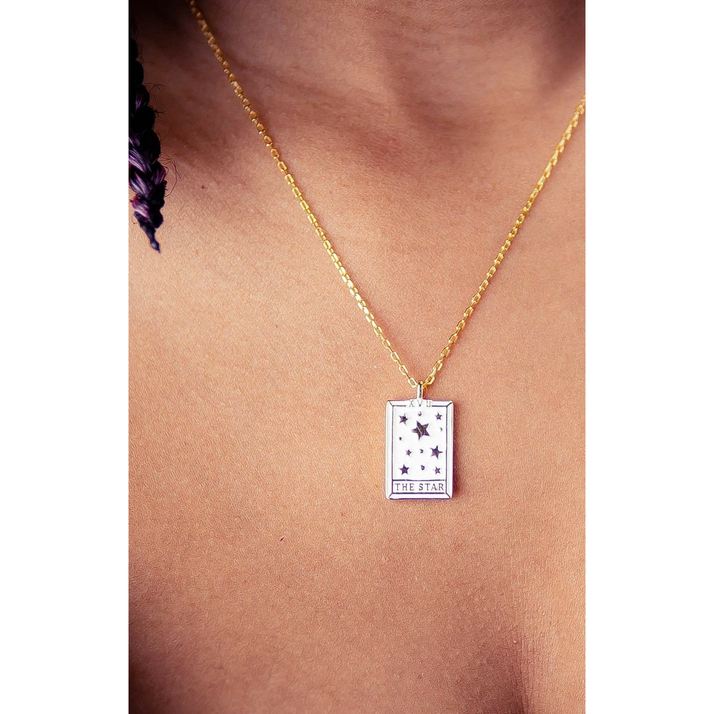 Fervor Montreal Necklace Tarot Card- The Star Reversible Necklace