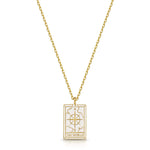 Fervor Montreal Necklace Tarot Card- The World Reversible Necklace