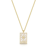 Fervor Montreal Necklace Tarot Card- The World Reversible Necklace