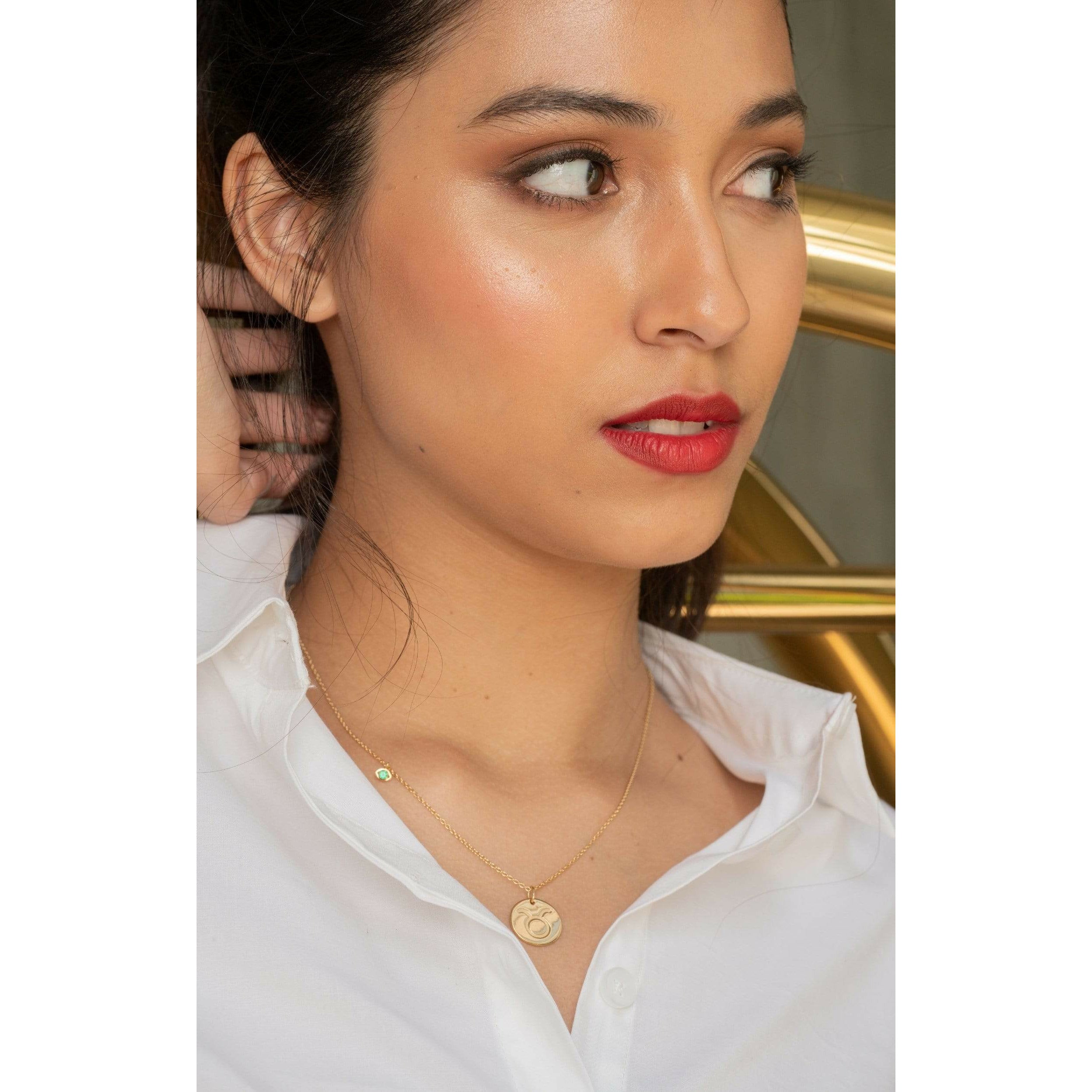 Fervor Montreal Necklace Taurus Double-Sided Zodiac & Constellation Necklace