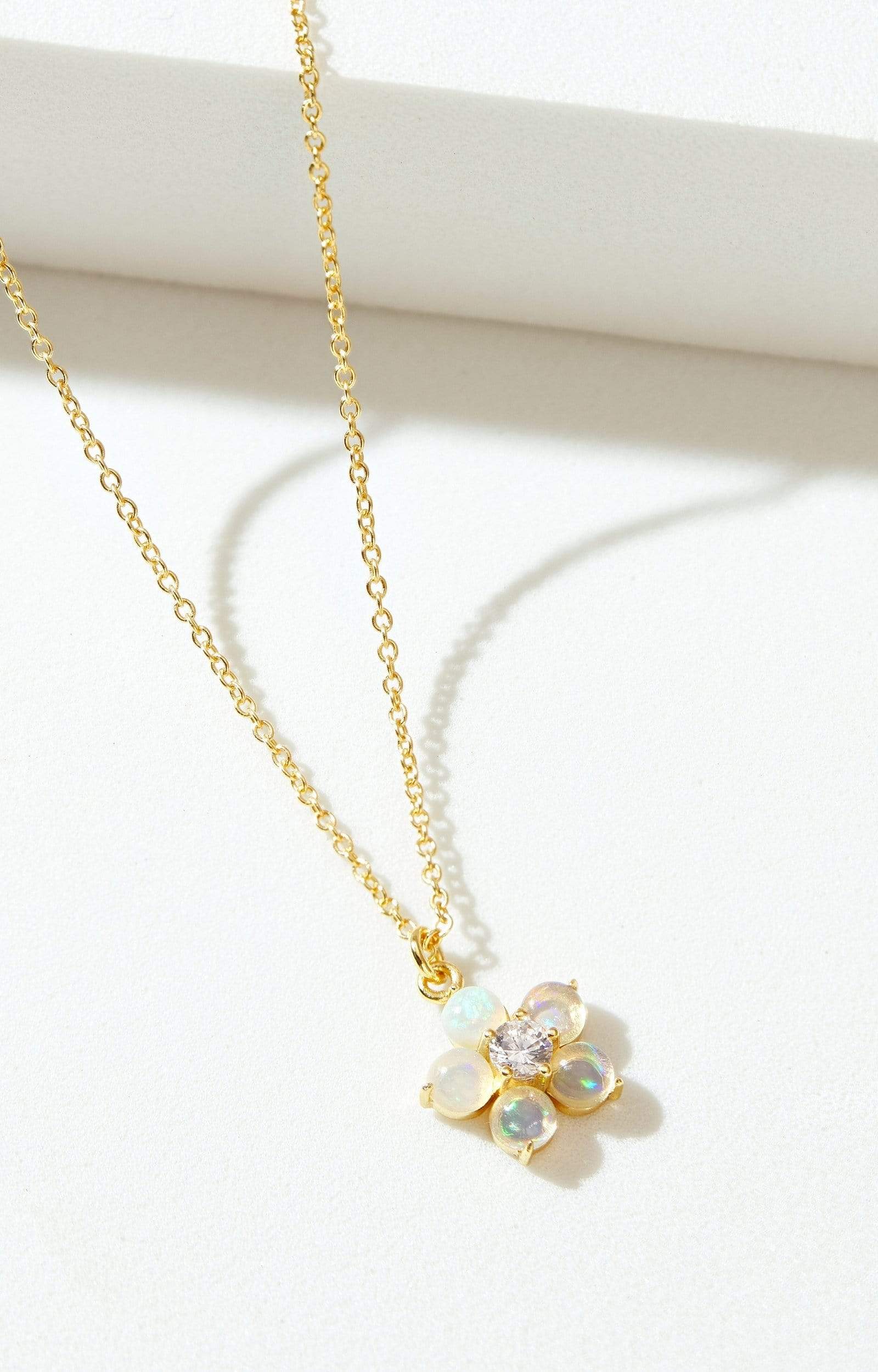 Fervor Montreal Necklace White Opal Daisy Necklace