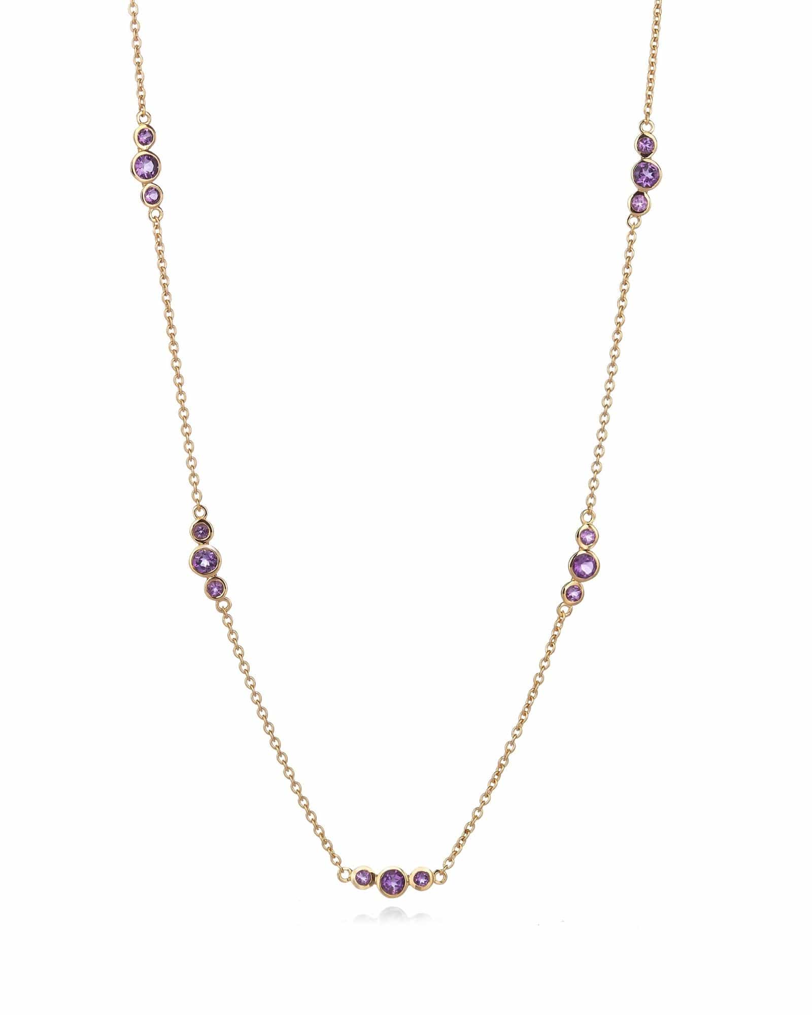 Fervor Montreal Pink Amethyst Bubbles Necklace