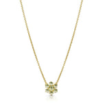 Fervor Montreal Precious Flower Rose Cut Peridot Necklace