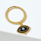 Fervor Montreal Rings Divine Eye- Vintage Evil Eye Charm Ring
