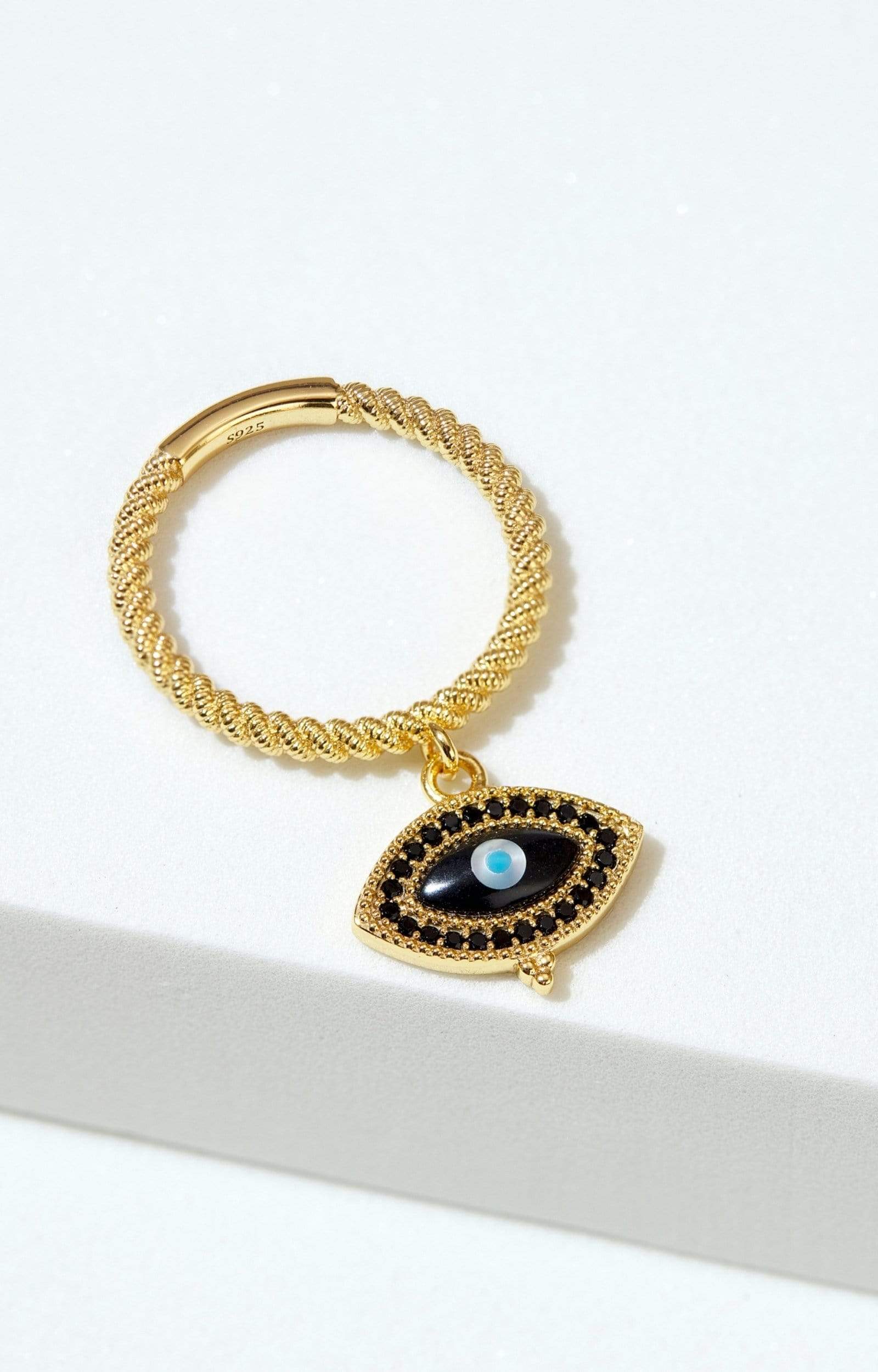 Fervor Montreal Rings Divine Eye- Vintage Evil Eye Charm Ring