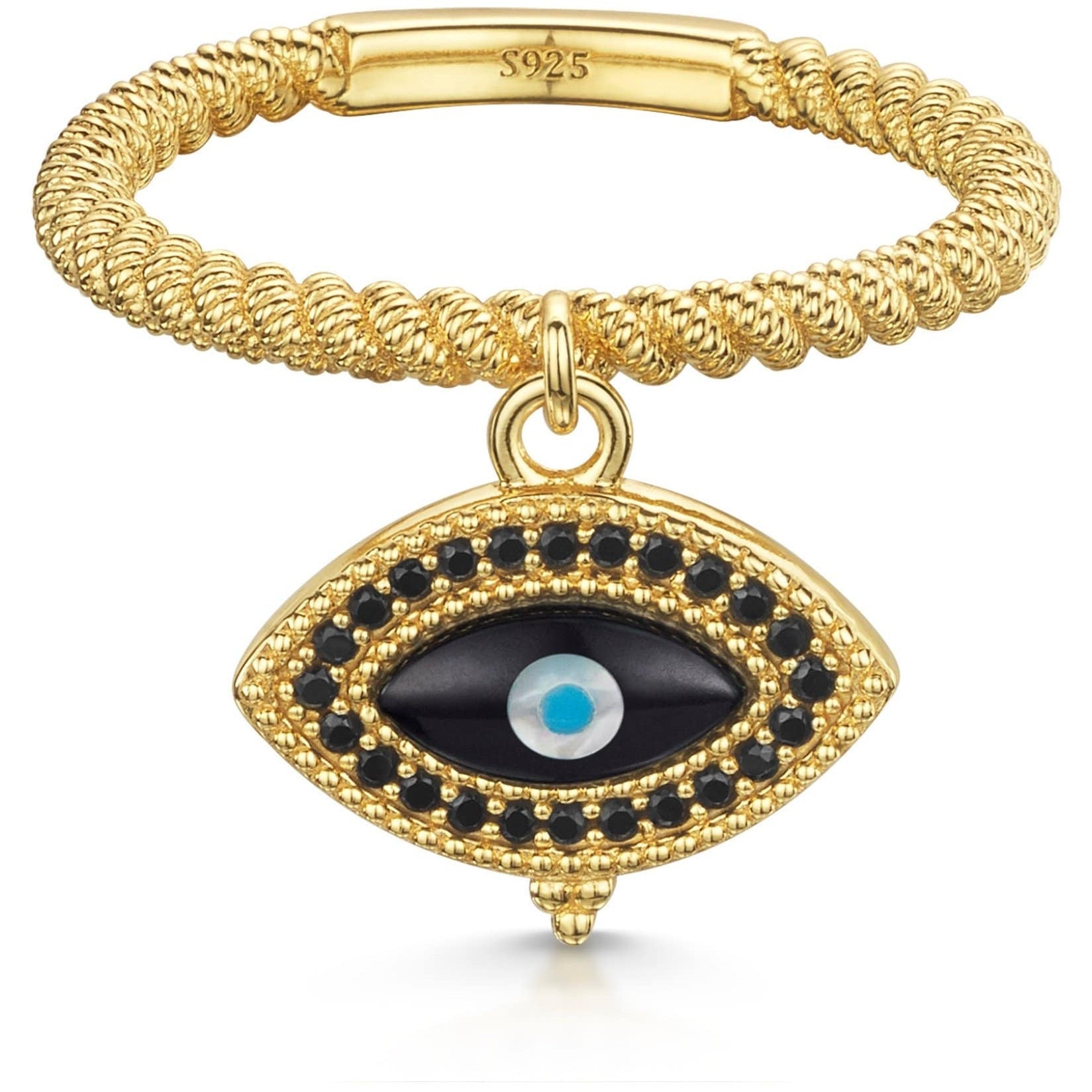 Fervor Montreal Rings Divine Eye- Vintage Evil Eye Charm Ring