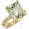 Fervor Montreal Rings Green Amethyst Emerald Cut Cocktail Ring