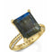 Fervor Montreal Rings Labradorite Emerald Cut Cocktail Rings