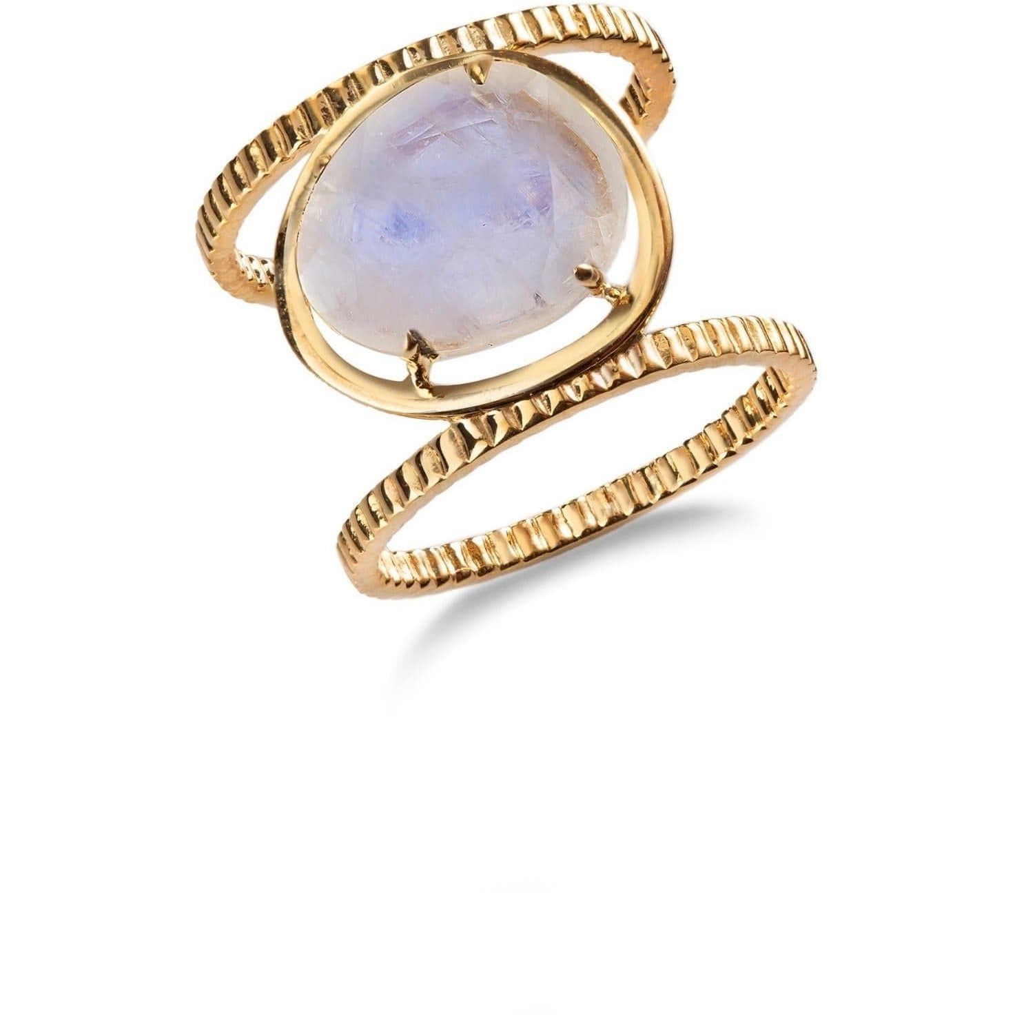 Fervor Montreal Rings Malaika Rainbow Moonstone Island Ring