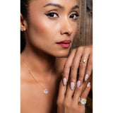 Fervor Montreal Rings Malaika Rainbow Moonstone Octagon Bridge Ring