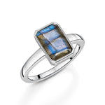 Fervor Montreal Rings Octagon Bar Labradorite Ring