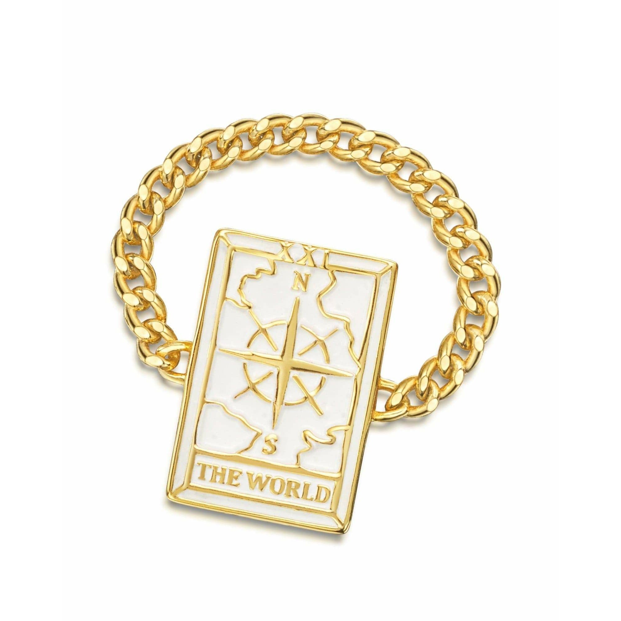 Fervor Montreal Rings Tarot Card- The World Reversible Ring