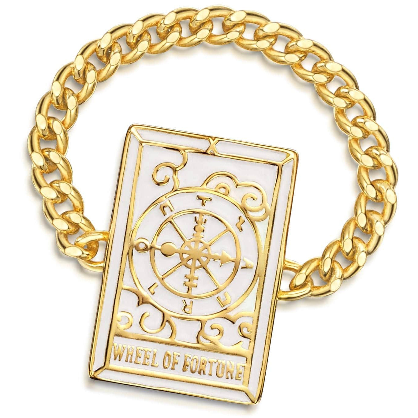 Fervor Montreal Rings Tarot Card- Wheel of Fortune Reversible Ring