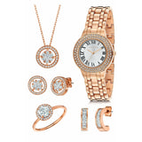 Fervor Montreal Watch Rose Gold Plated Elegante Watch Set
