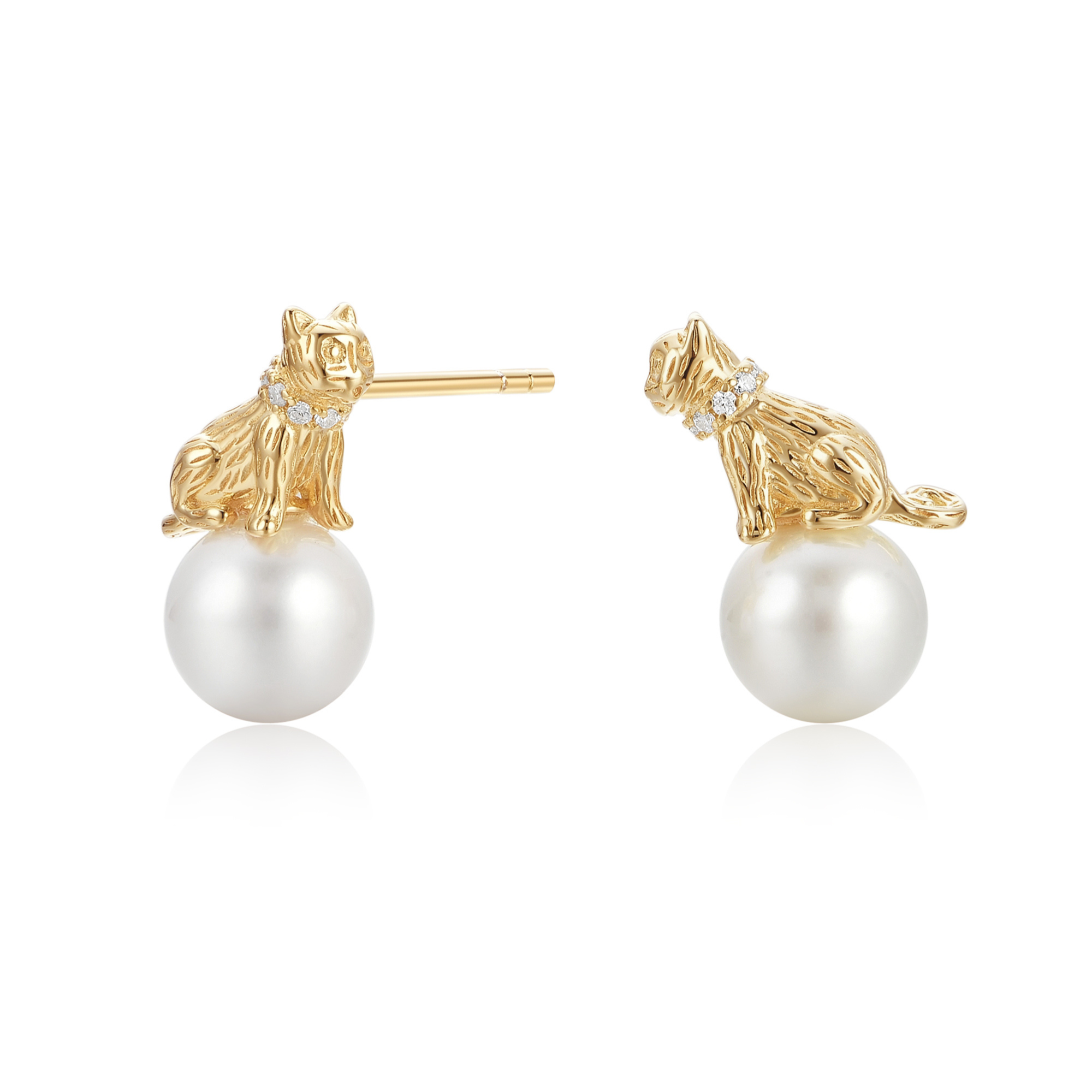 Cat 'N' Pearl Earrings