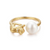 Cat 'N' Pearl Ring