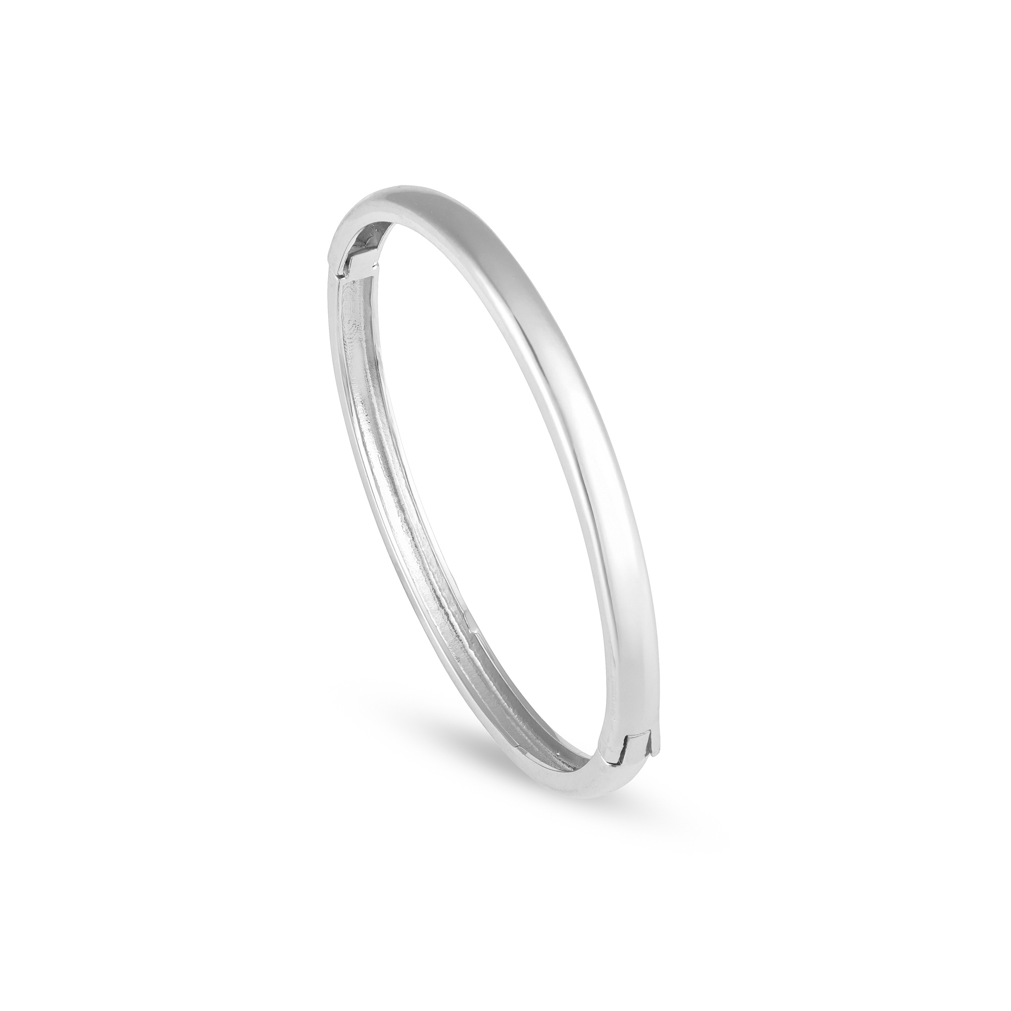 Corsica Rhodium Cuff Bangle