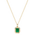 Envy- Baguette Emerald Necklace