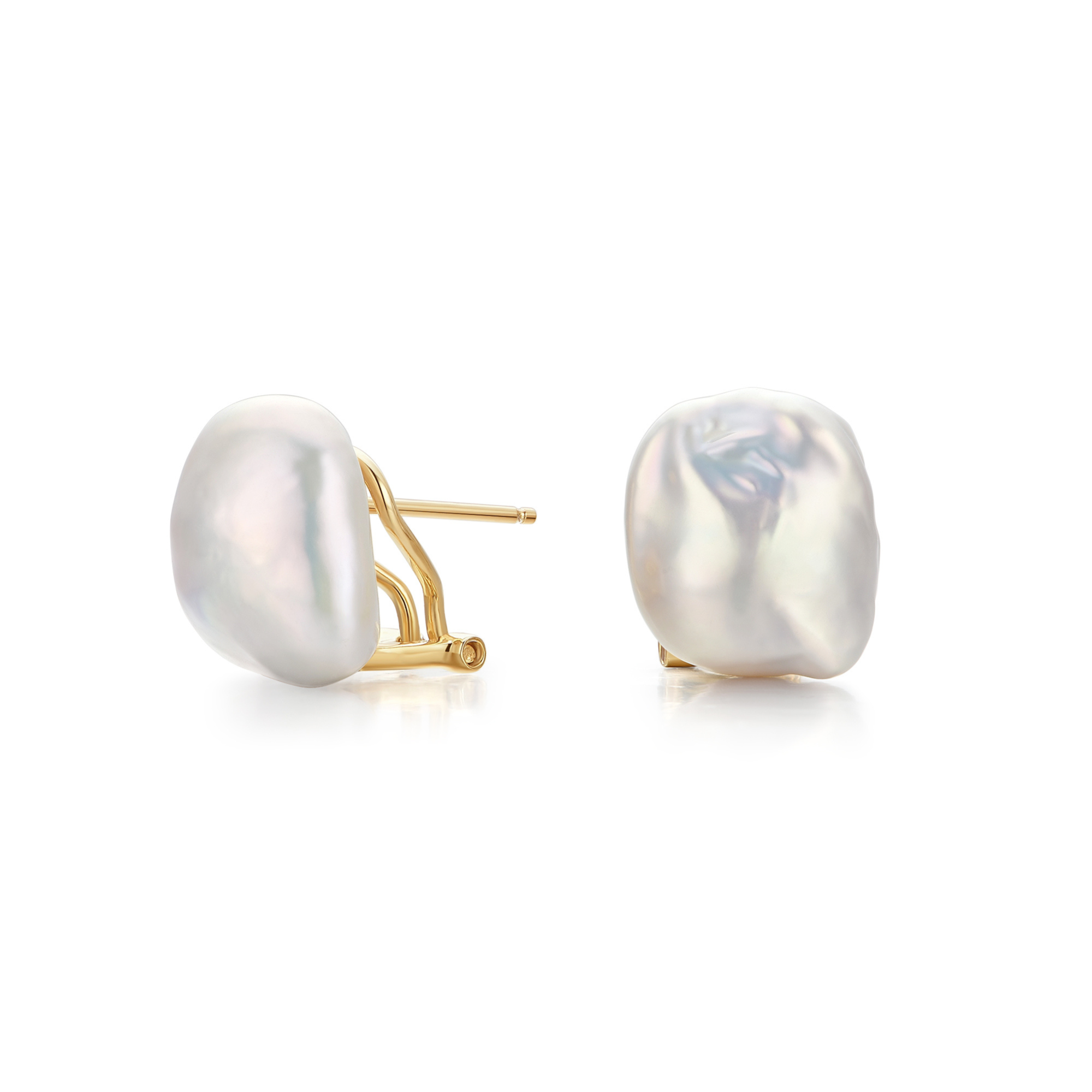 Organic Baroque Pearl Earrings