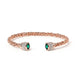 Fervor Montreal Bangle Bella Bangles- Emerald Crystal