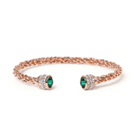 Fervor Montreal Bangle Bella Bangles- Emerald Crystal