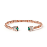 Fervor Montreal Bangle Bella Bangles- Emerald Crystal