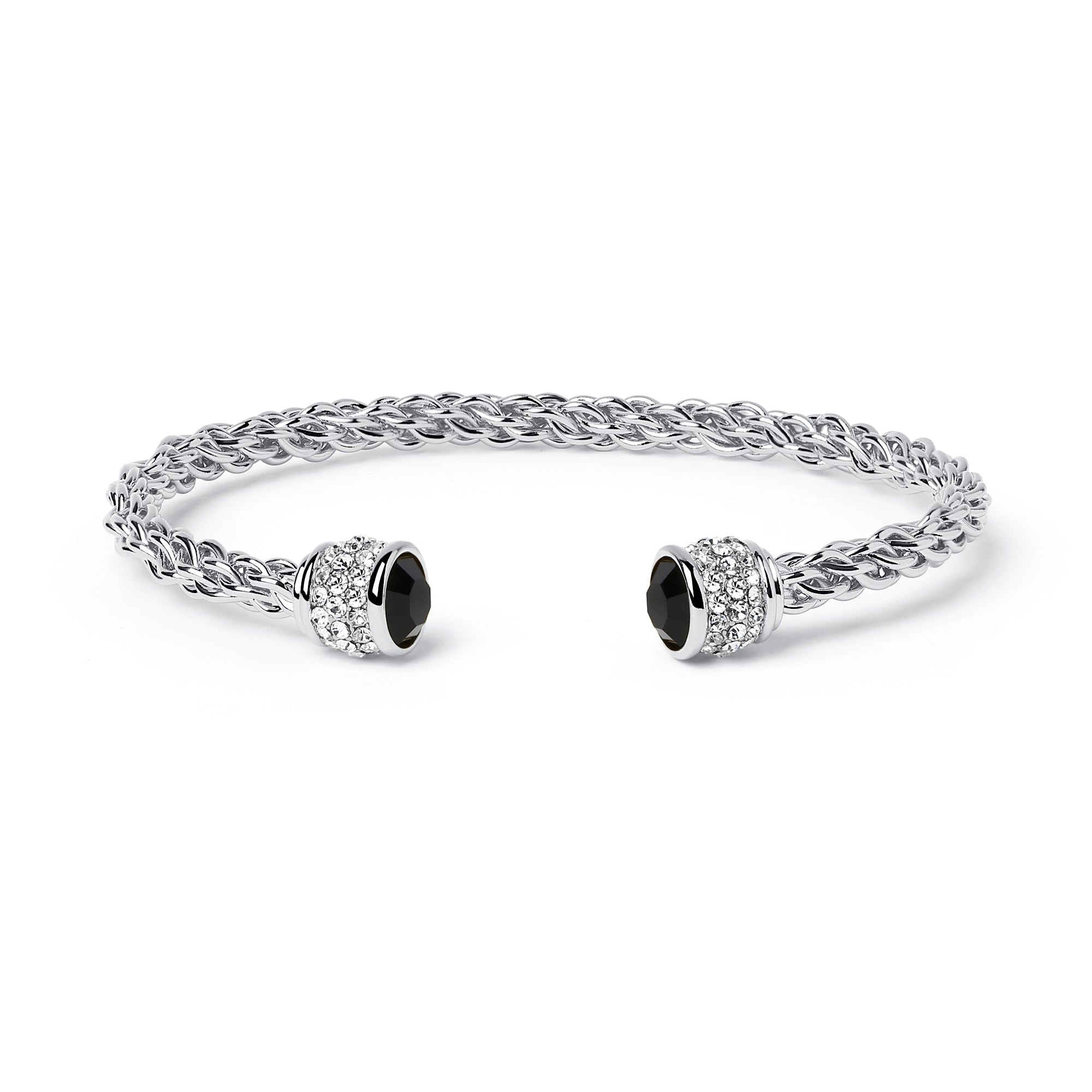 Fervor Montreal Bangle Bella Bangles- Jet Crystal