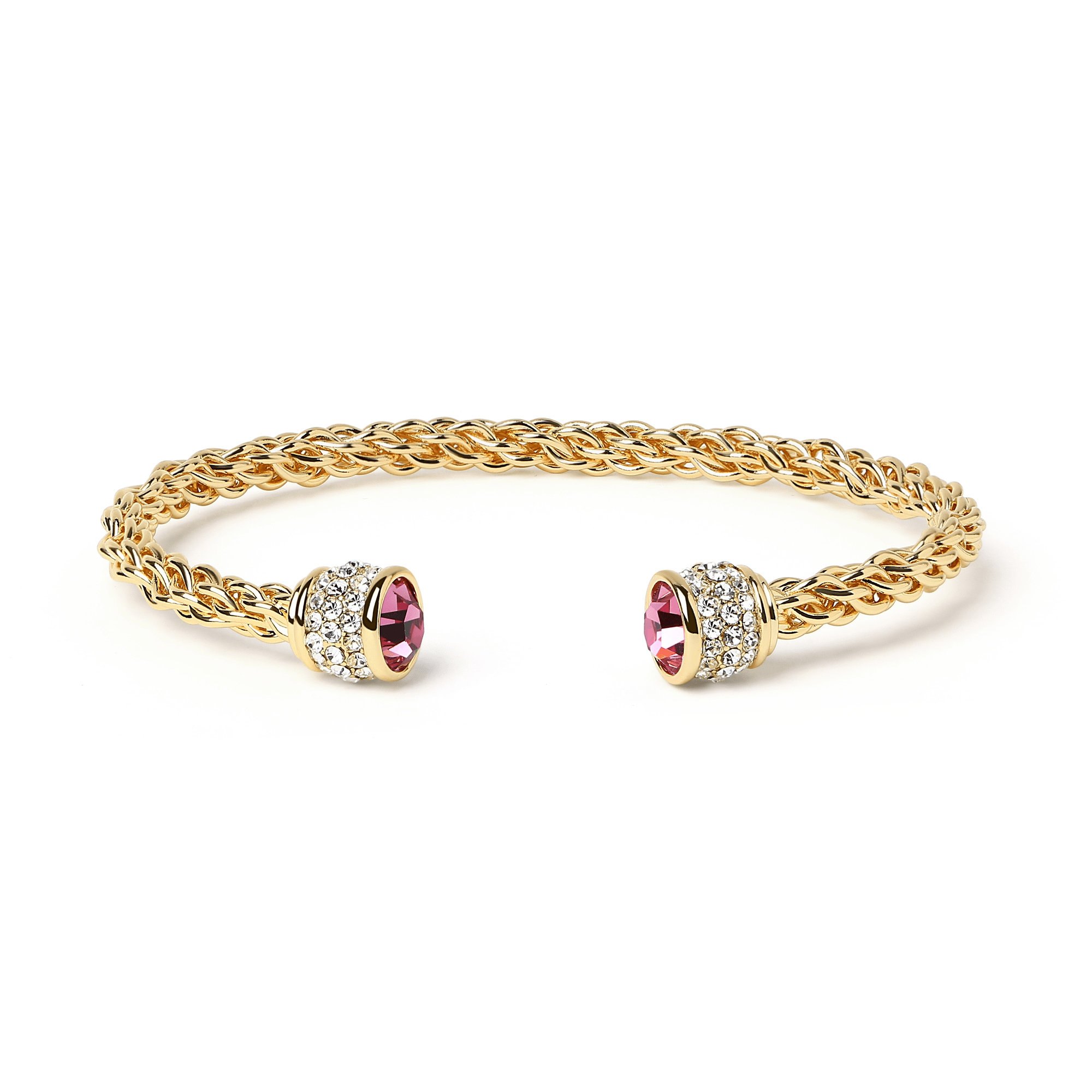 Fervor Montreal Bangle Bella Bangles- Rose Crystal