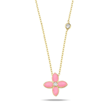 Fervor Montreal Barbie Pink Moroccan Flower Necklace