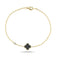 Fervor Montreal Bracelet Clover Leaf Bracelet- Black