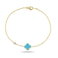 Fervor Montreal Bracelet Clover Leaf Bracelet- Vintage Blue