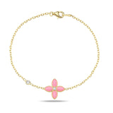 Fervor Montreal Bracelet Moroccan Flower Bracelet- Barbie Pink