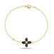 Fervor Montreal Bracelet Moroccan Flower Bracelet- Black
