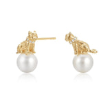 Fervor Montreal Cat 'N' Pearl Earrings