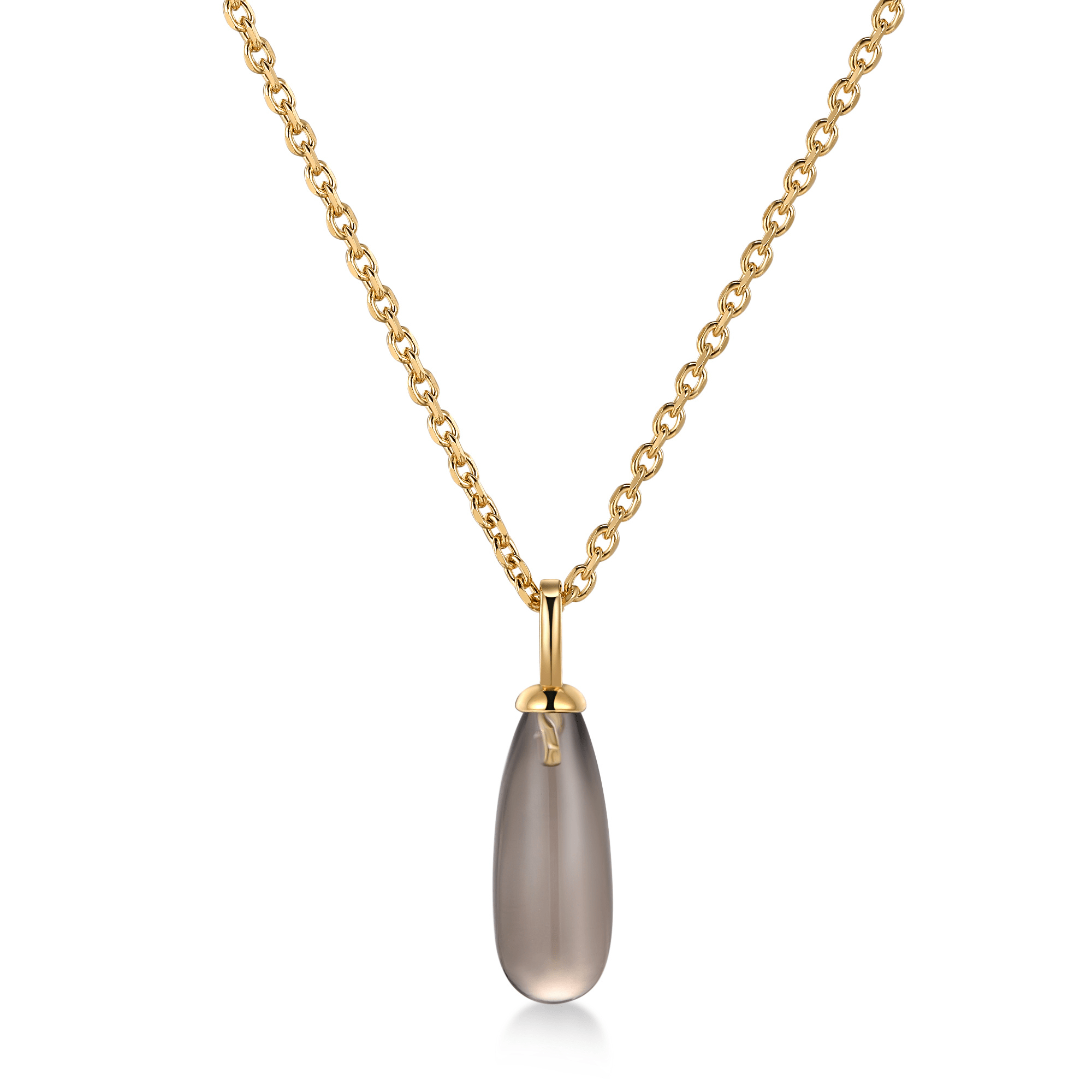 Fervor Montreal Desert Dreams Smoky Quartz- Chocklate Drop Necklace