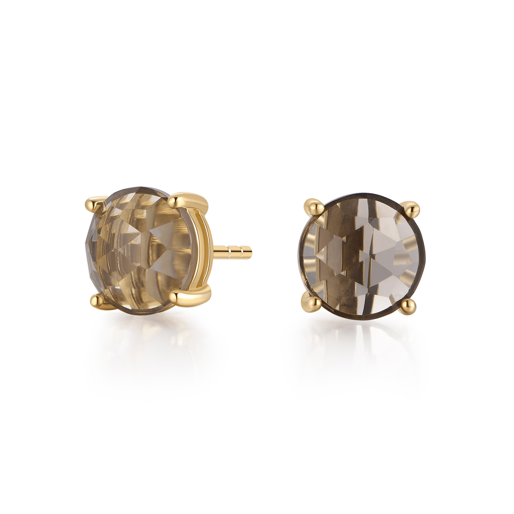 Fervor Montreal Desert Dreams Smoky Quartz- Sparkling Dome Earrings