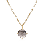 Fervor Montreal Desert Dreams Smoky Quartz- Sparkling Dome Necklace