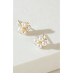 Fervor Montreal Earrings Clover Pearl Earrings