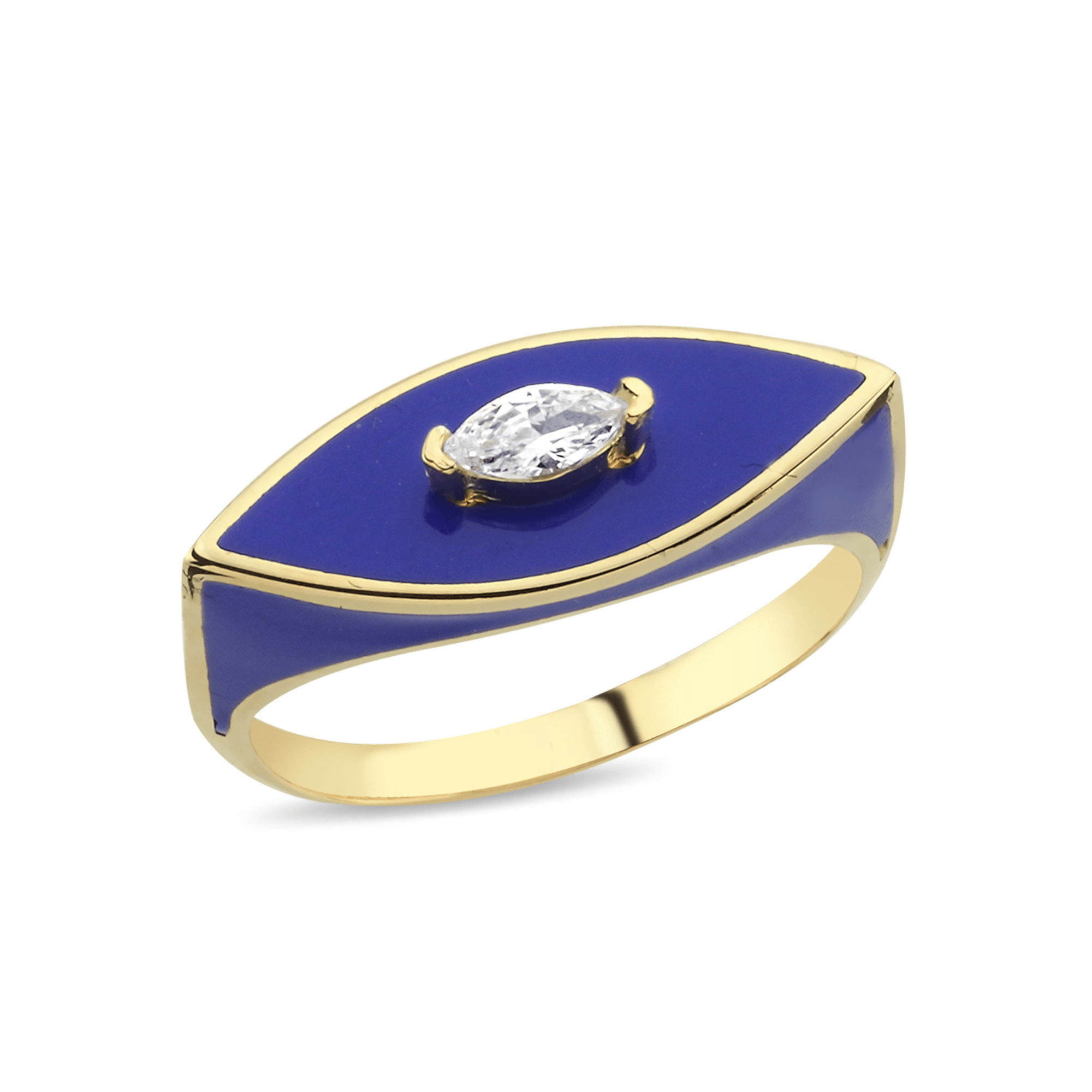 Fervor Montreal Elongated Divine Eye Enamel Ring