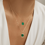 Fervor Montreal Envy- Emerald Cut Simple Necklace