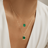 Fervor Montreal Envy- Emerald Cut Simple Necklace