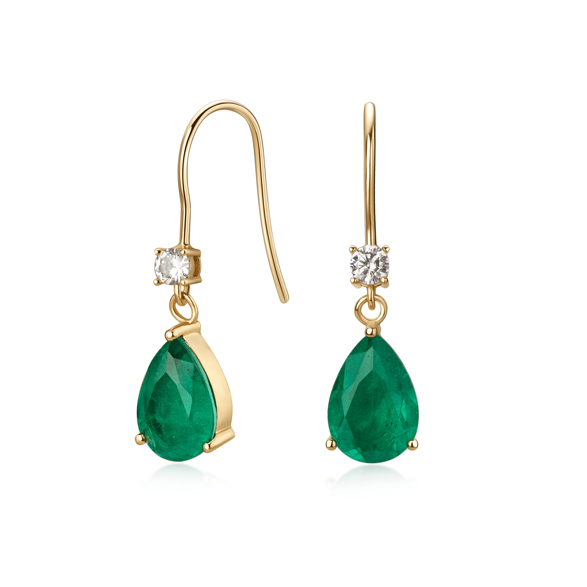 Fervor Montreal Envy- Emerald Drop Earrings