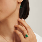Fervor Montreal Envy- Emerald Drop Earrings