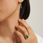 Fervor Montreal Envy- Emerald Drop Earrings