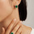 Fervor Montreal Envy- Emerald Earrings