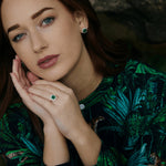 Fervor Montreal Envy- Emerald Princess Earrings