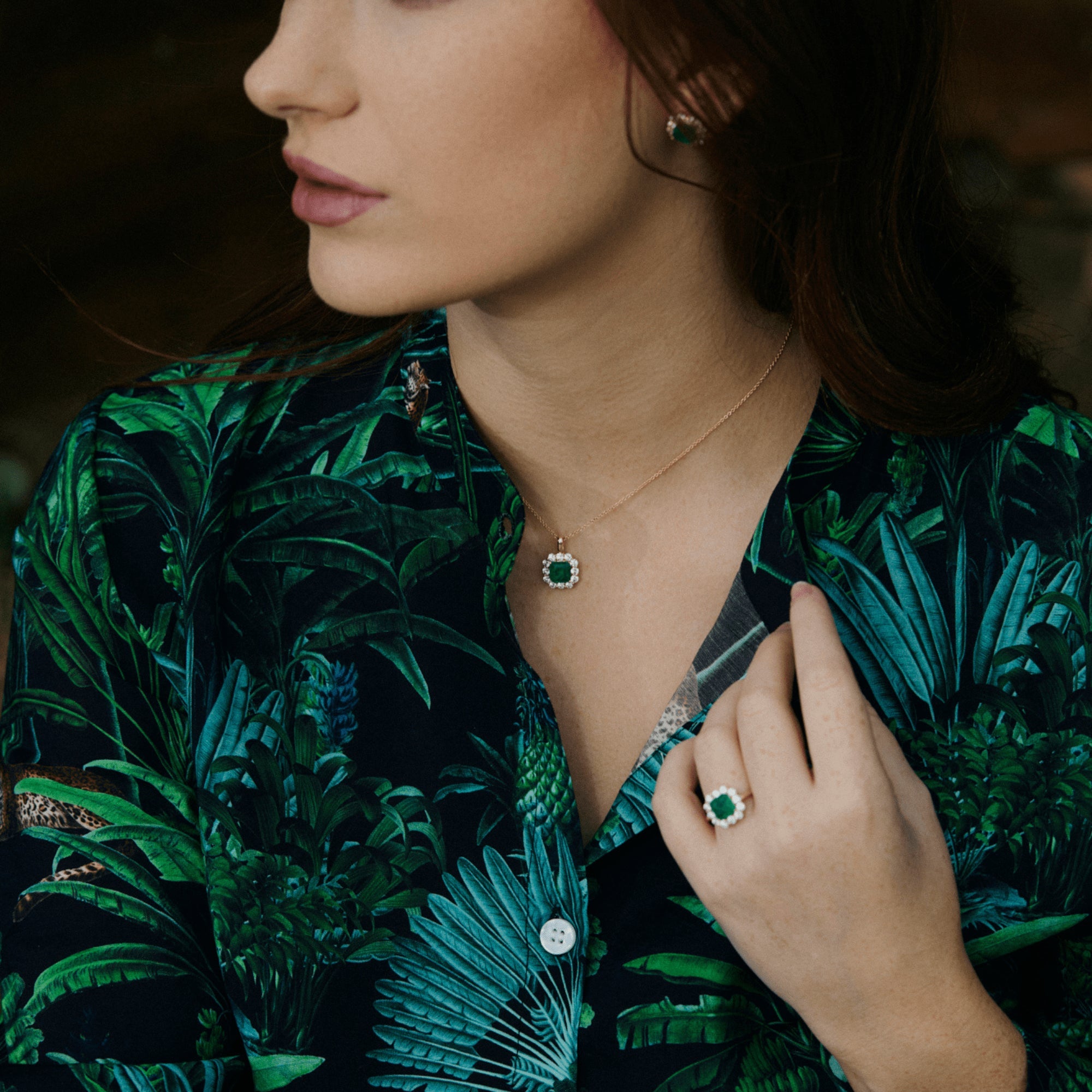 Fervor Montreal Envy- Emerald Princess Ring