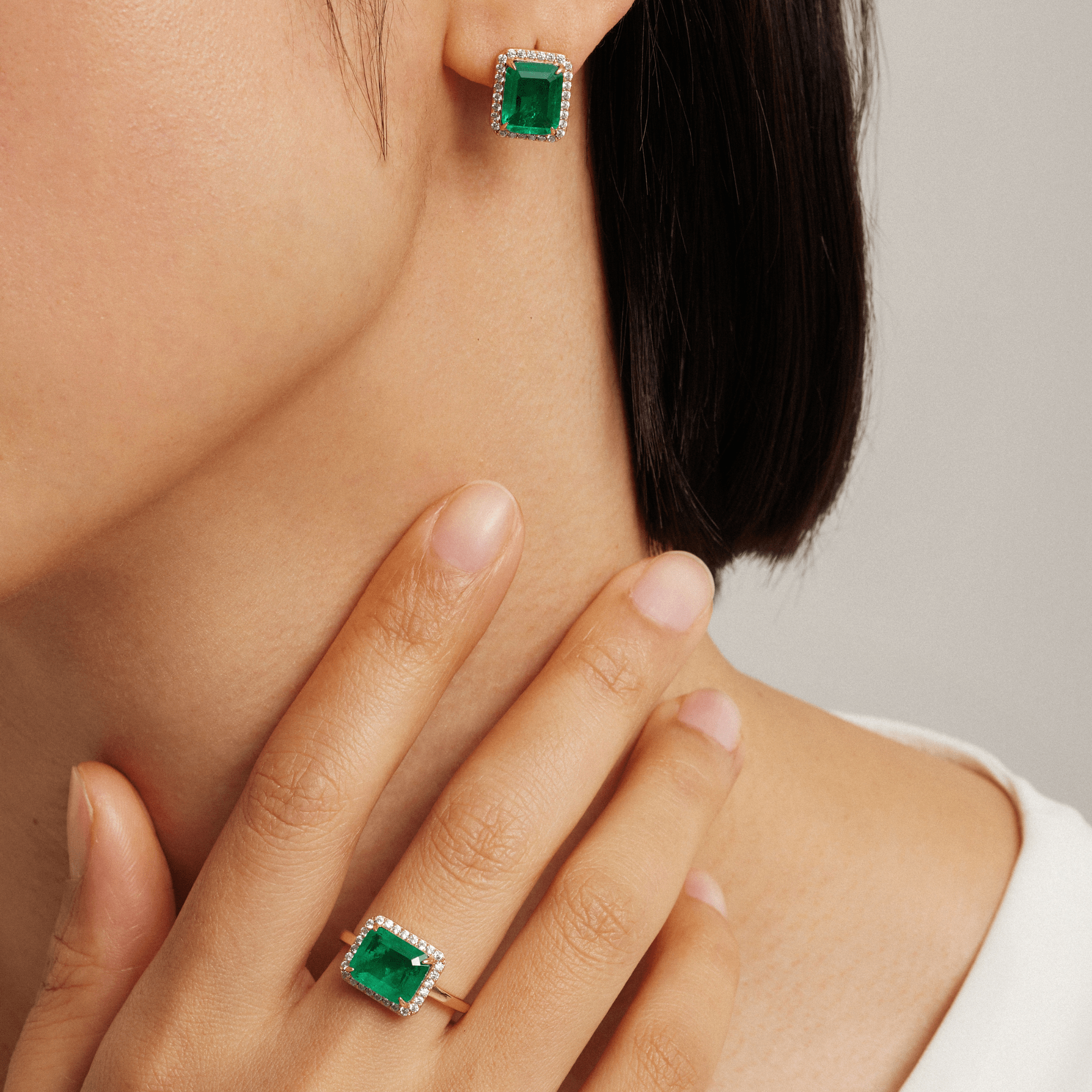 Fervor Montreal Envy- Queen Emerald Earrings