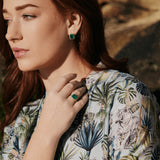 Fervor Montreal Envy- Queen Emerald Earrings